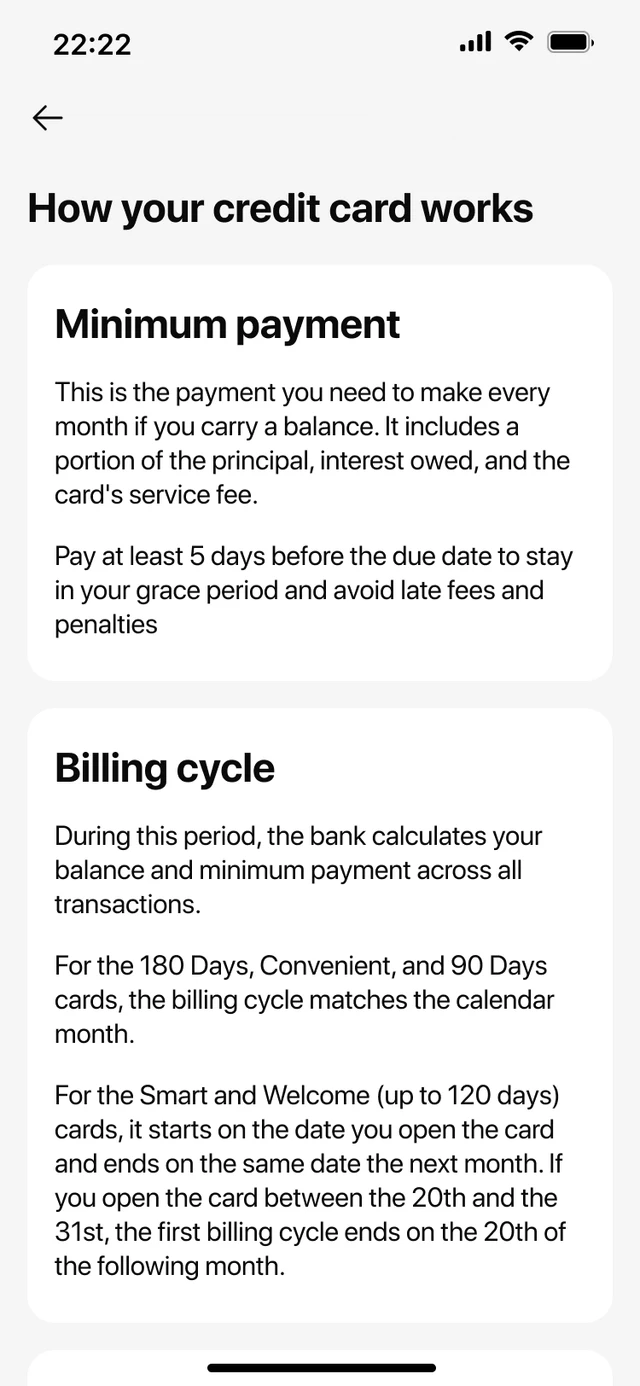 Glossary of terms related to credit cards